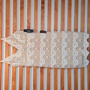 NWT‎ Lulu's Cream Lace Detail Dress